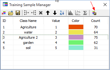 training sample manager arcgis