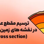 ترسیم مقظع عرضی در نقشه های زمین شناسی