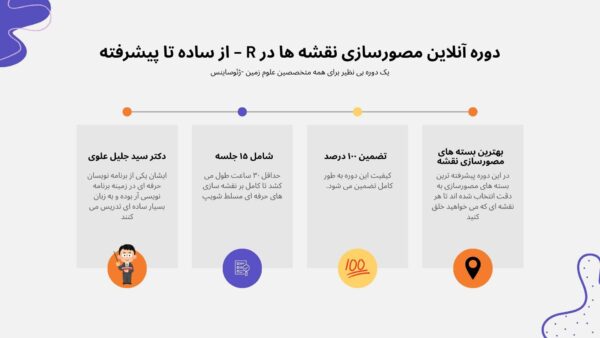 در حال ثبت نام: مسترکلاس مصورسازی داده های مکانی در R: از مفاهیم پایه تا نقشه های سه بعدی و تعاملی - Image 2