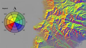 نقشه جهت شیب در GIS